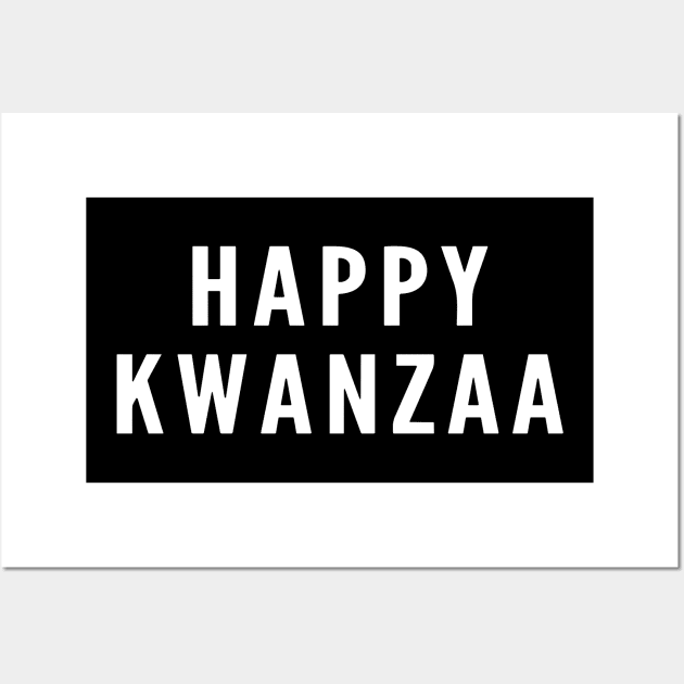 Happy kwanzaa typography design Wall Art by Shop-now-4-U 